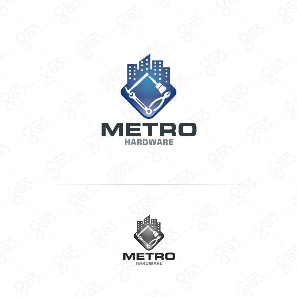 Hardware Logo - Metro Hardware Logo Design - Graphic53
