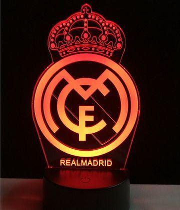 Madrid Logo - 49%OFF Real Madrid logo LOGO touch 3D colorful Nightlight lamp ...
