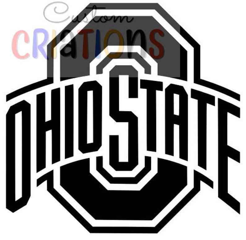 Buckeyes Logo - Set of 4 Ohio State Buckeyes logo OSU brutus college football SVG cricut  silheoutte cameo cutting file vinyl