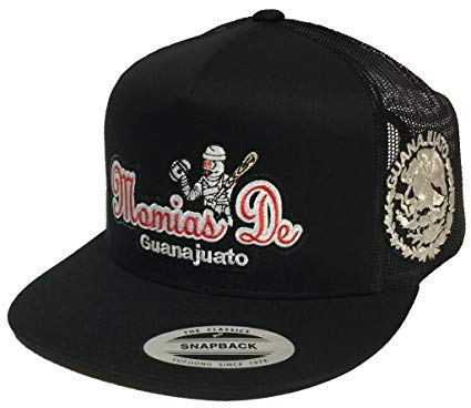 Guanajuato Logo - MEXICO MOMIAS DE Guanajuato Logo Federal 2 Logos Hat Black Mesh at