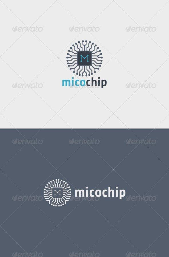 Chipset Logo - Mico Chip Logo — Vector EPS #circuit #chipset | Logos | Logo ...