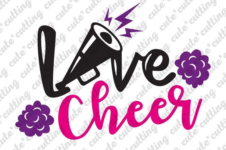 Cheerleader Logo - Love cheer svg, cheer svg, Cheerleader svg, dxf, png, pdf