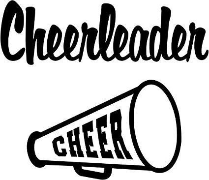 Cheerleader Logo - Cheerleader Occupation Logo Vinyl Sticker Decal Car Truck Windon Wall  Laptop notebook