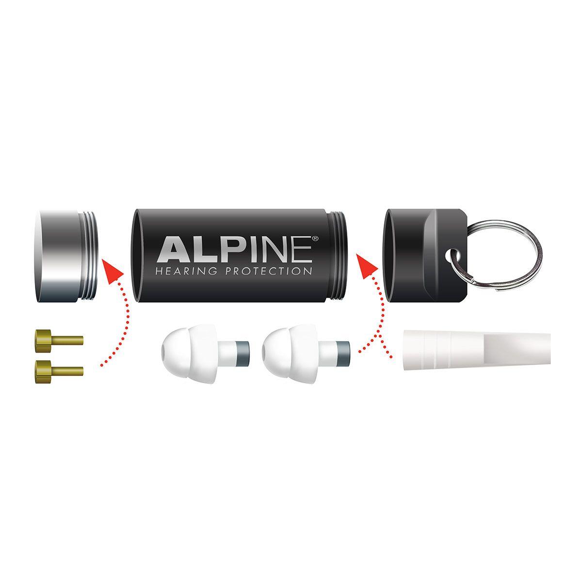 Alpine Logo - Travelbox deluxe tube for storing your earplugs