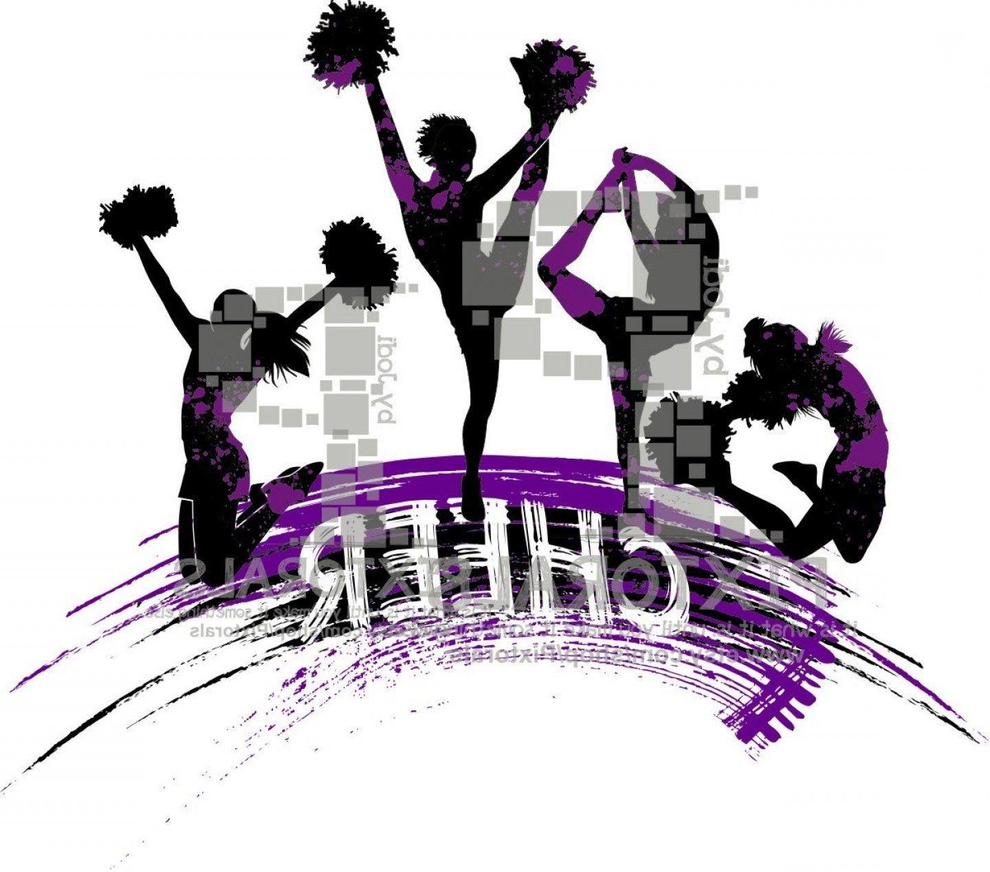 Cheerleader Logo - Cheerleaders Logo Line Art Eps File
