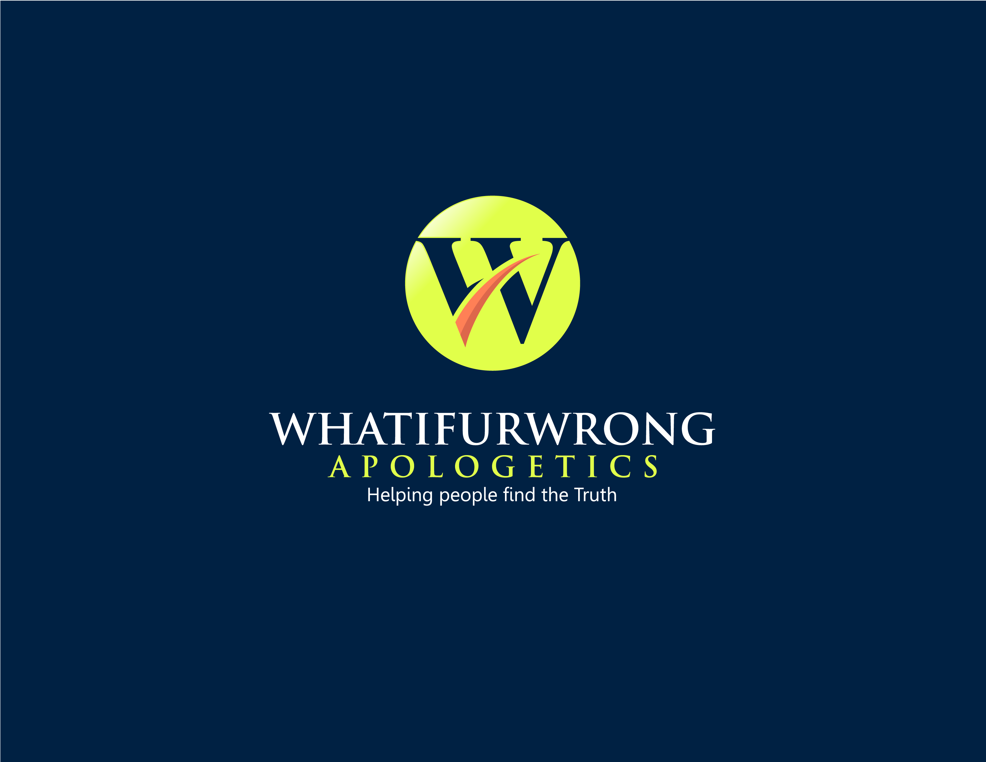 Apologetics Logo - Logo Design. 'Whatifurwrong Apologetics' design project