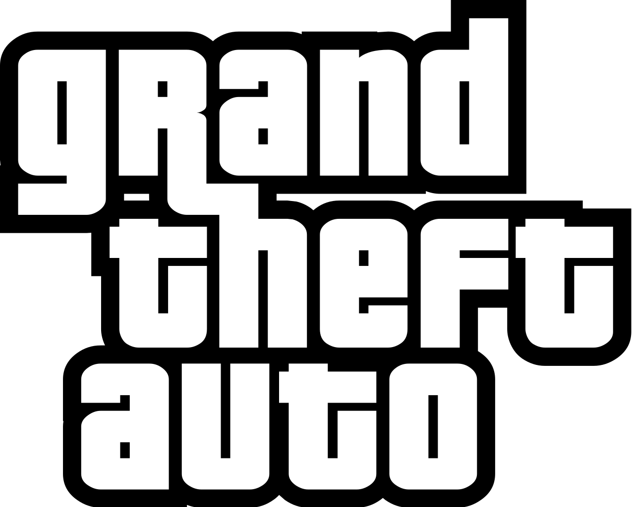GTA Logo - File:Grand Theft Auto logo series.svg - Wikimedia Commons