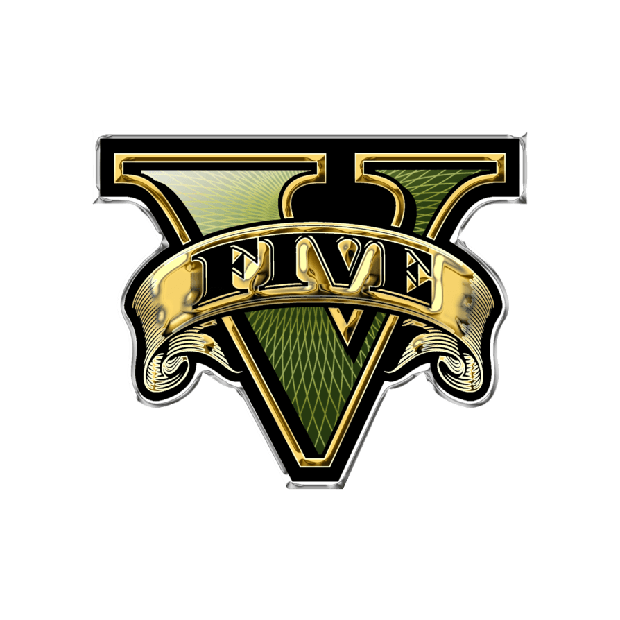GTA Logo - Grand Theft Auto V Gold Logo / Visual Arts