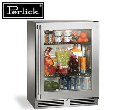 Perlick Logo - Perlick Outdoor Refrigerator with Logo