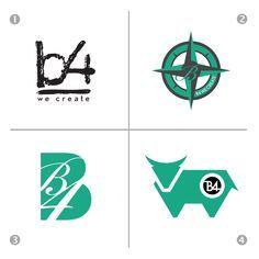 B4 Logo - Best Logo Design Experiment • B4 We Create image in 2018