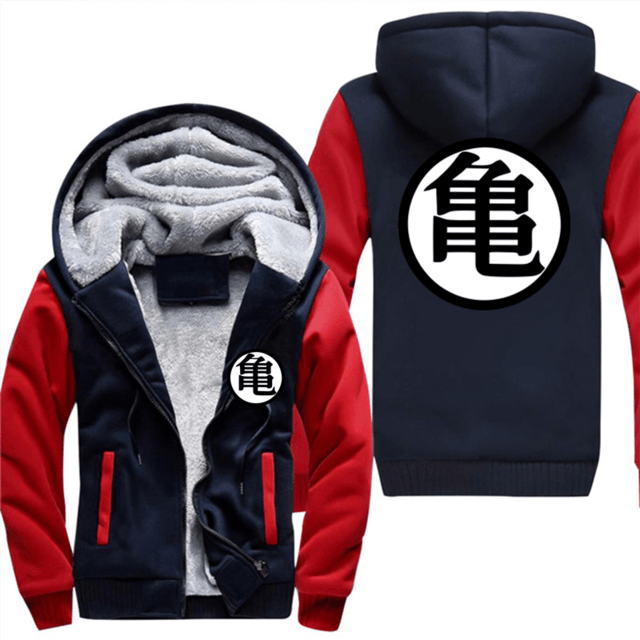 DBZ Logo - US $59.0. Winter Jackets Sweatshirt Men Dragon Ball Z DBZ Logo Super Saiyan Goku Anime Fleece Hoody Men's Sportswear Harajuku Jacket In Hoodies &