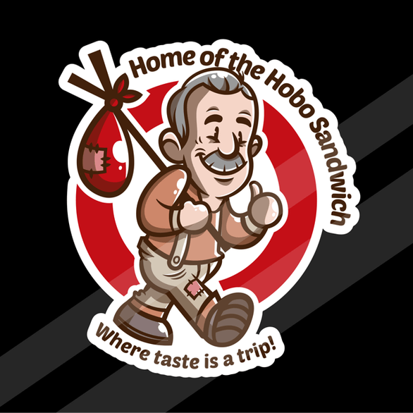Locomotion Logo - Introducing the Hobo! Our Mascot and Logo for The Locomotion Kitchen ...