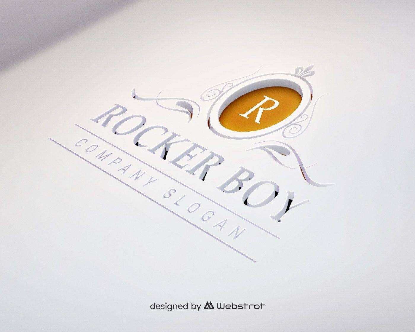 Boy Logo - Rocker Boy Logo Template - Webstrot