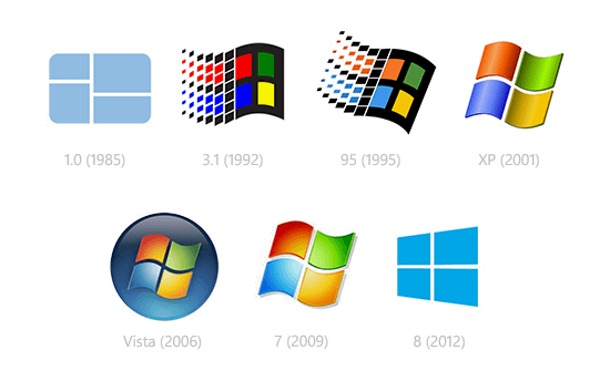 Microsoft Windows Logo - Windows Logos through the years – Developing for Dynamics GP