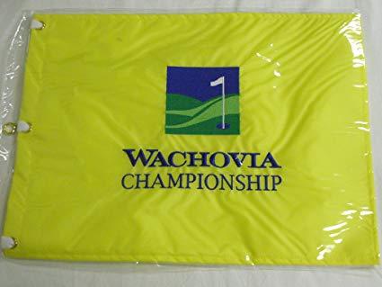 Wachovia Logo - Wachovia Championship Flag Yellow Quail Hollow Golf NEW