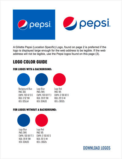 PMS Logo - Pepsi Colors, RGB, CMYK, Pantone. Color Codes.S. Brand Colors
