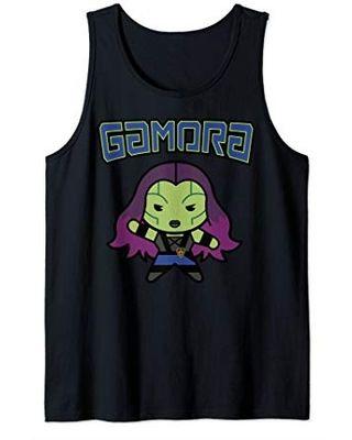 Gamora Logo - Marvel Marvel Gamora Kawaii Logo Portrait Tank Top from Amazon