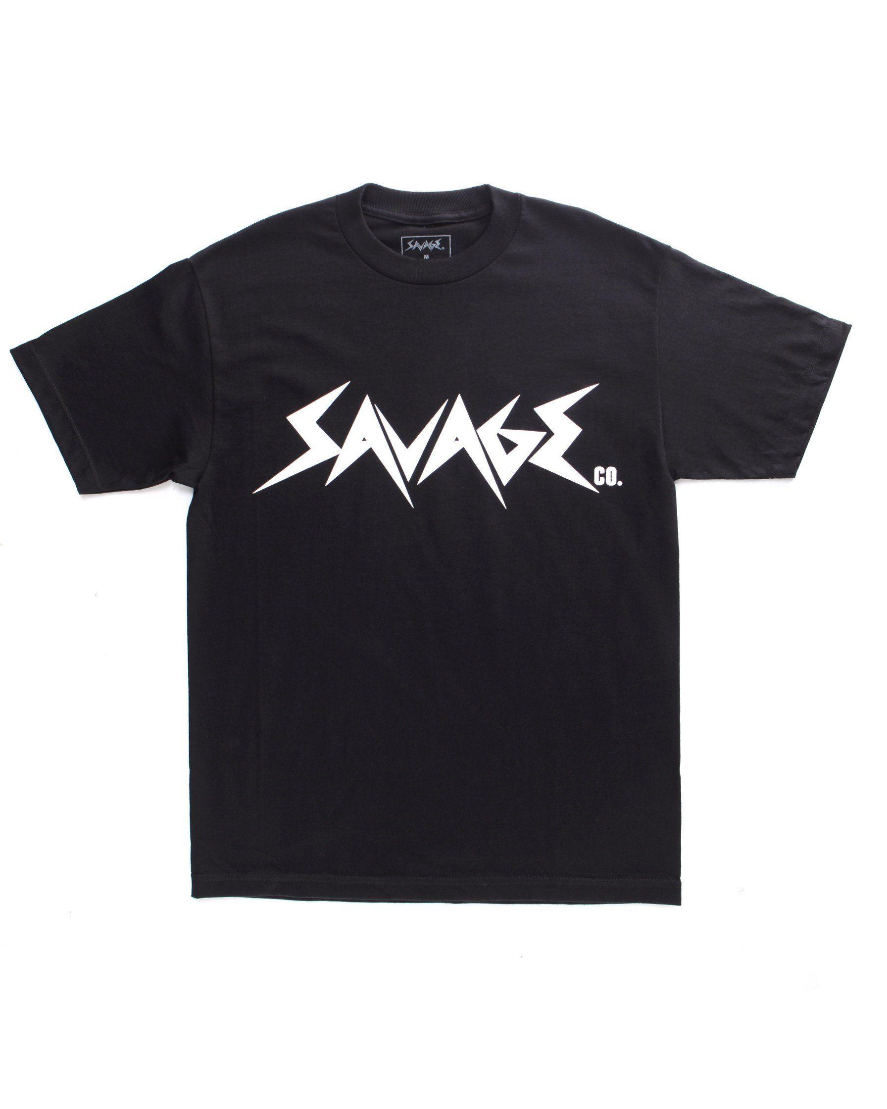 Savage Logo - Savage Logo T Shirt Black
