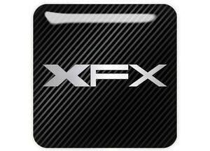 XFX Logo - Details about XFX 1x1 Chrome Domed Case Badge / Sticker Logo