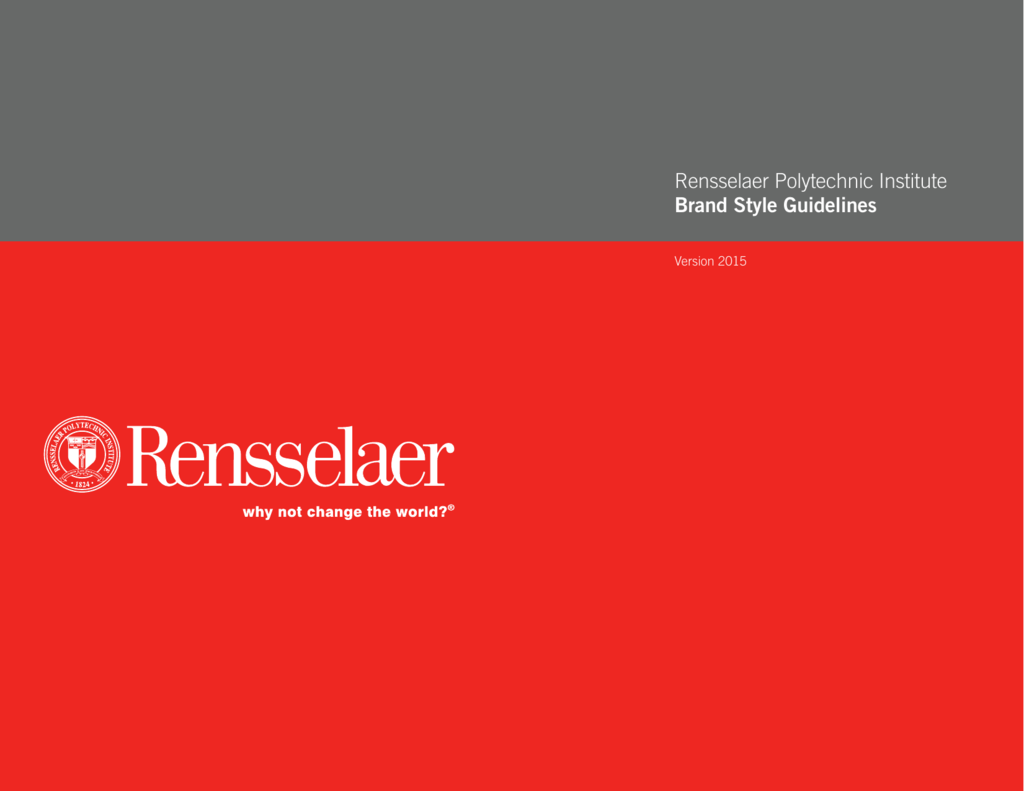 Rensselaer Logo - Rensselaer Polytechnic Institute Brand Style Guidelines