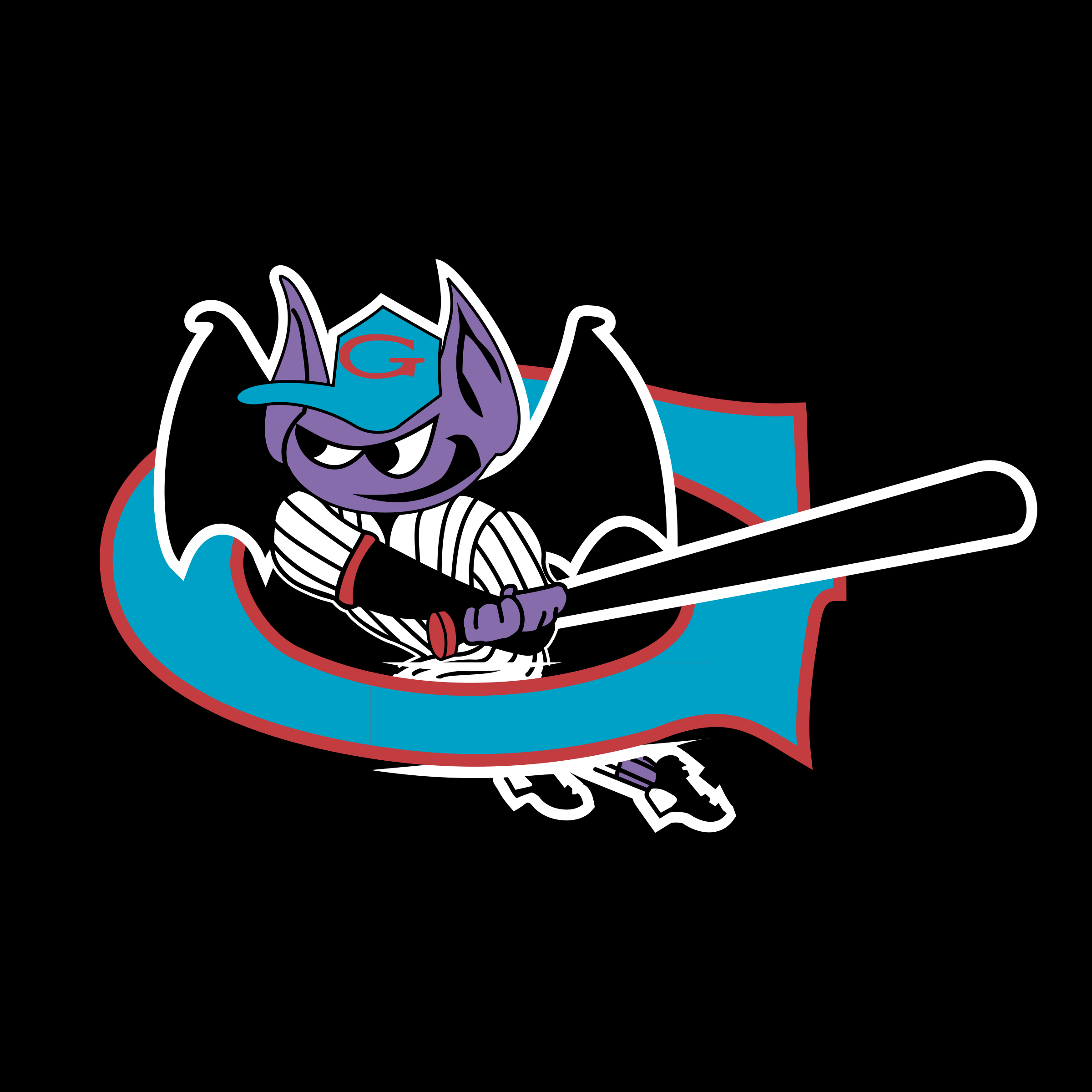 Bats Logo - Greensboro Bats Logo PNG Transparent & SVG Vector