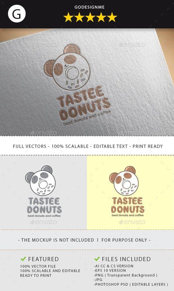 Tastee Logo - Tastee Donut Logo Design by godesignme_kong | GraphicRiver