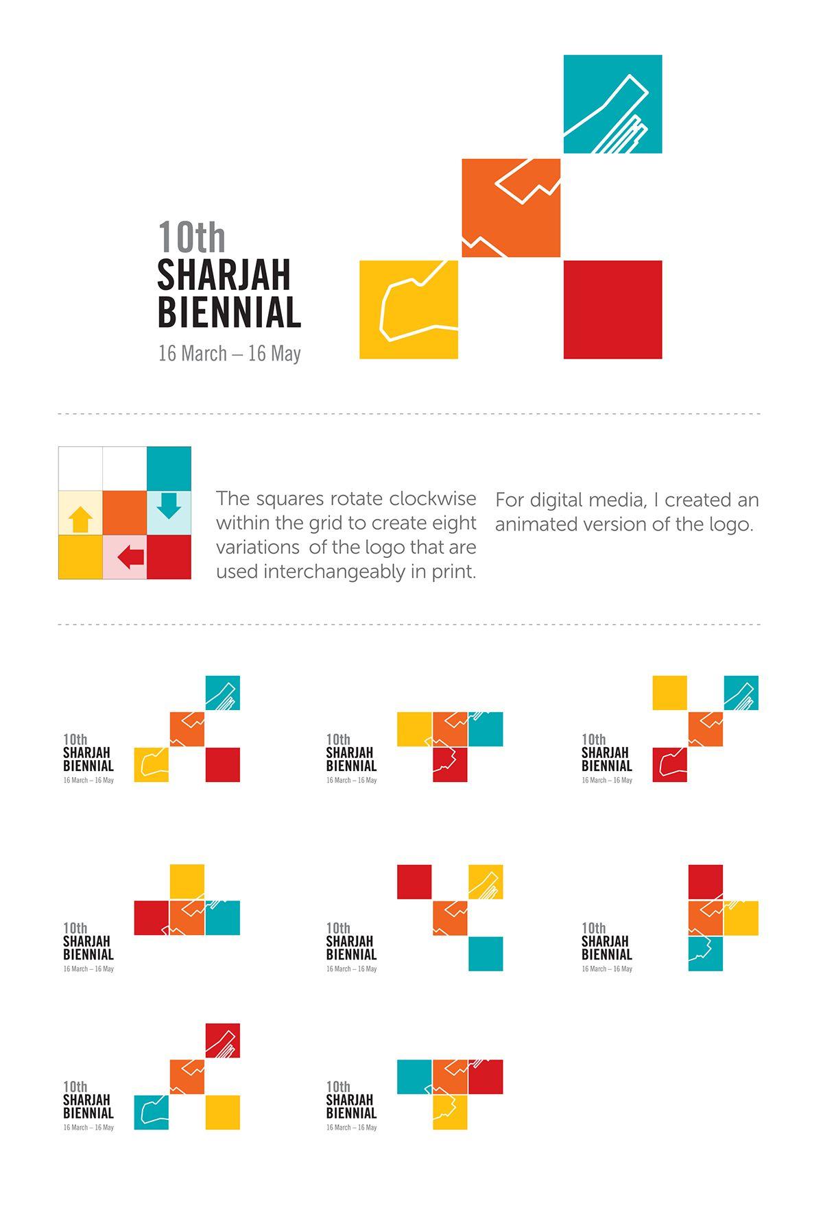 Flexible Logo - Sharjah Biennial on Behance