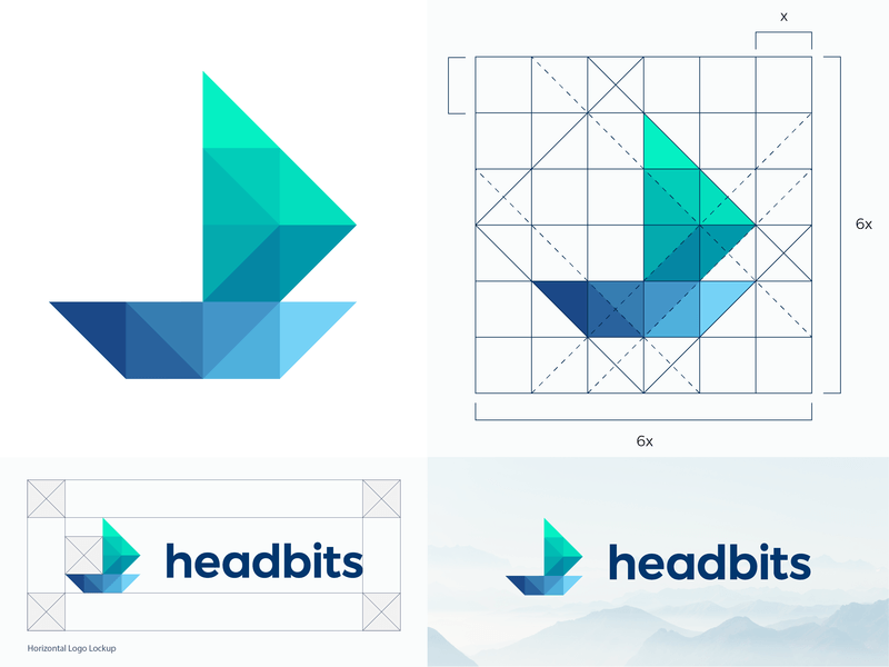 Sailboat Logo - Digital sailboat logo for Headbits by Vadim Carazan on Dribbble