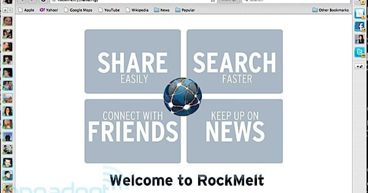 RockMelt Logo - RockMelt social browser launches in limited beta, we go hands-on