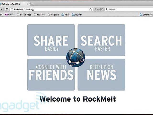 RockMelt Logo - RockMelt Social Browser Launches In Limited Beta, We Go Hands On