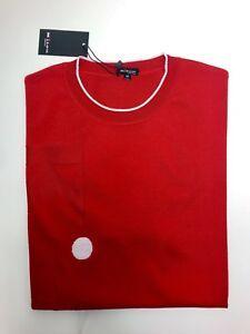 Kiton Logo - Details about Kiton Shirt Round Neck Size 48 EU 38US Bright Red Kiton Large  Logo 100%