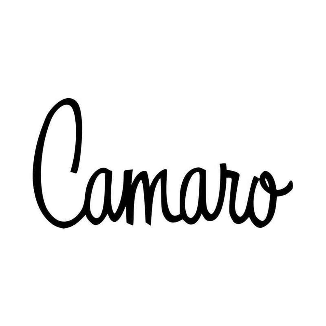 Camoro Logo - Classic Chevy Camaro Script Logo Logo Vinyl Decal Sticker