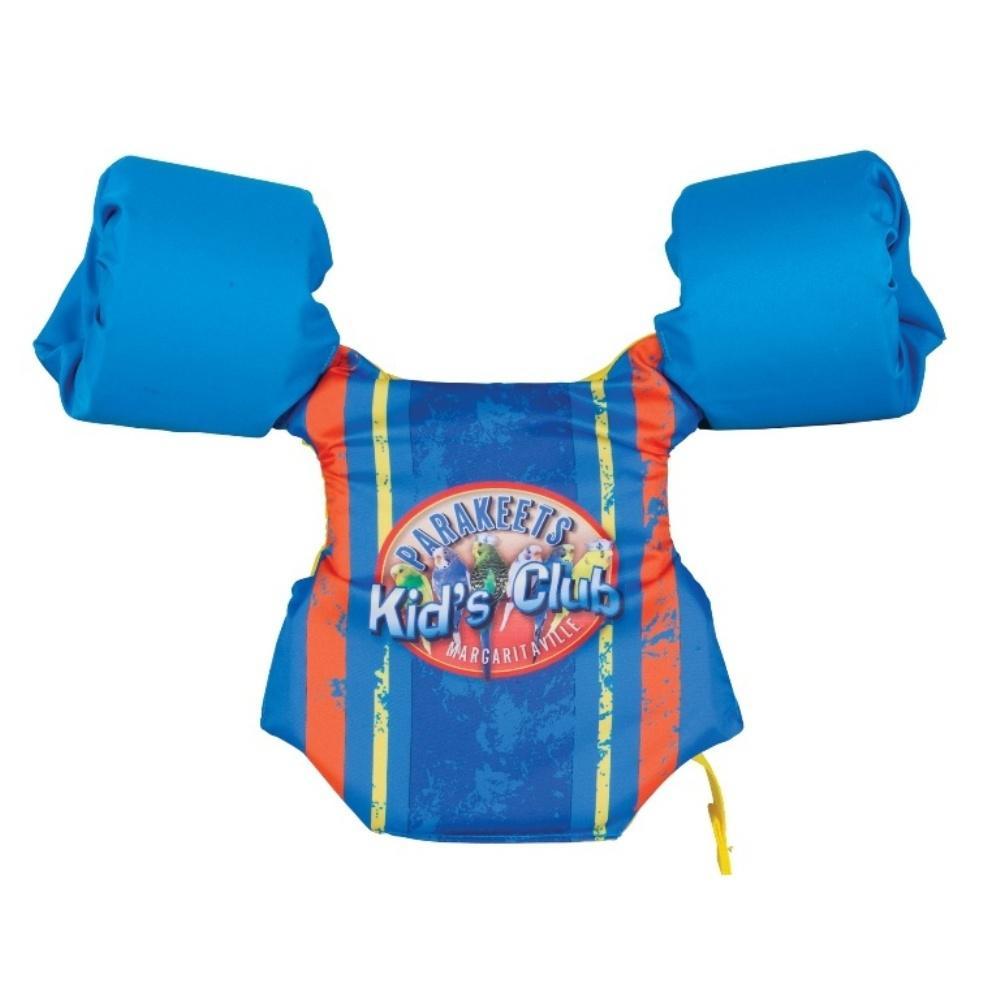 Float Logo - Margaritaville Kids Float Vest with Logo Swim Gear, Recommended 30 lbs. to  50 lbs.