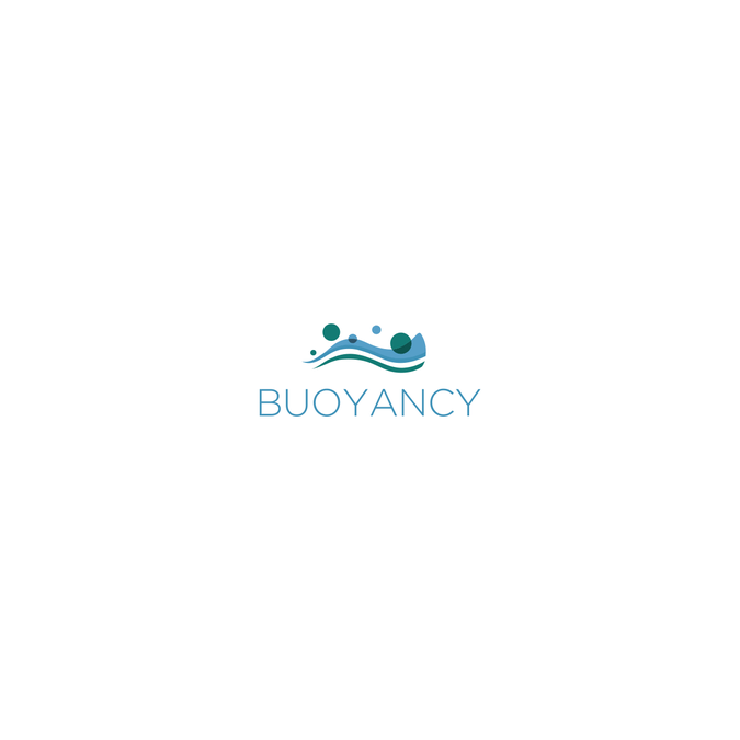 Float Logo - A 'light' logo design for 'Buoyancy' a float tank center. Aquas