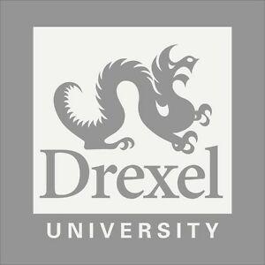 Drexel Logo - Details about Drexel Dragons College Logo 1C Vinyl Decal Sticker Car Window Wall