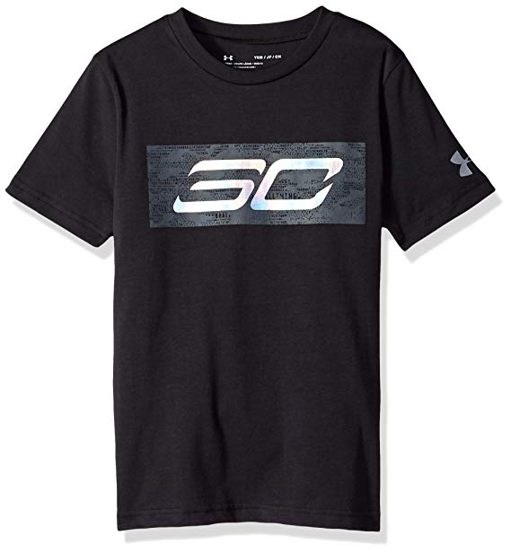 SC30 Logo - Under Armour Boys' SC30 Logo Short Sleeve T Shirt: Clothing