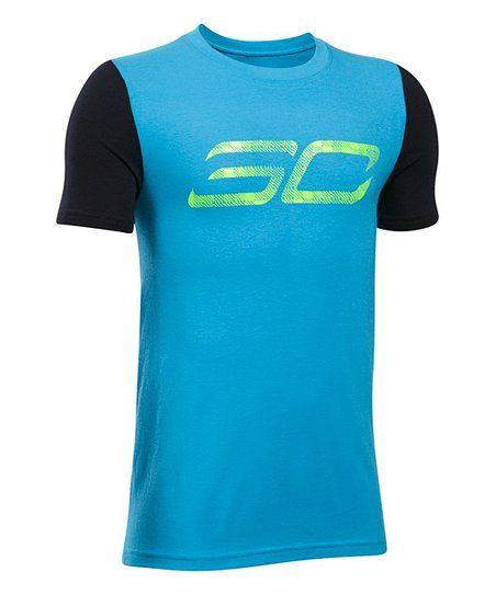 SC30 Logo - Under Armour® Blue SC30 Logo Short-Sleeve Tee - Boys