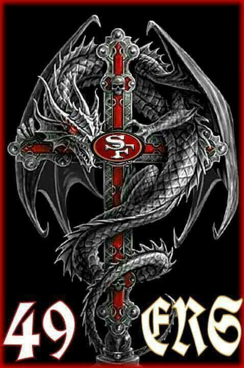 9Ers Logo - SF Dragon | 49ers | Nfl 49ers, 49ers cheerleaders, Sports team logos