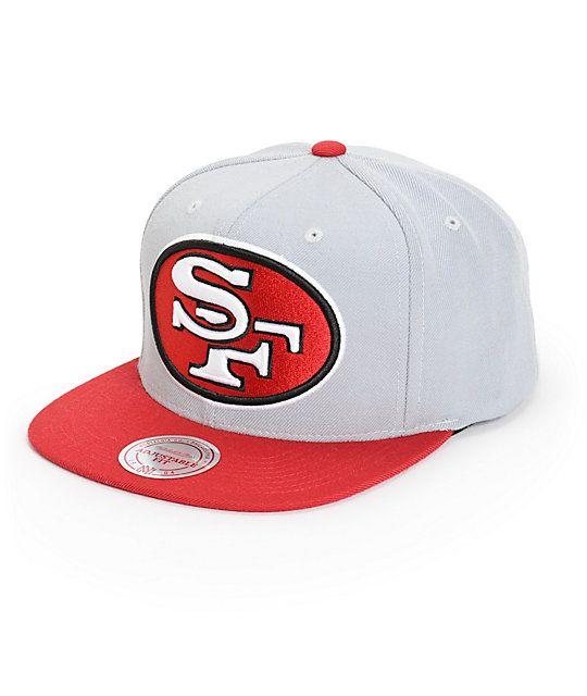 9Ers Logo - NFL Mitchell and Ness 49ers XL Logo 2 Tone Snapback Hat
