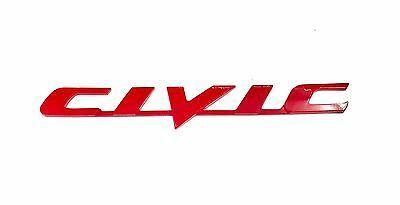 Civic Logo - LOGO RED COLOR Civic Logo Emblem Decal Honda Civic Fd Fb 2006-2014