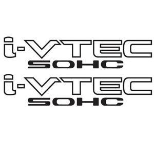 Civic Logo - Details about (2) Honda I-VTEC SOHC Sticker Decal Vinyl Door Civic Logo  Emblem Jdm