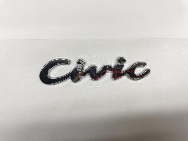Civic Logo - Civic logo emblem old style ek eg honda universal - Car Accessories & Parts  for sale in Kepong, Kuala Lumpur