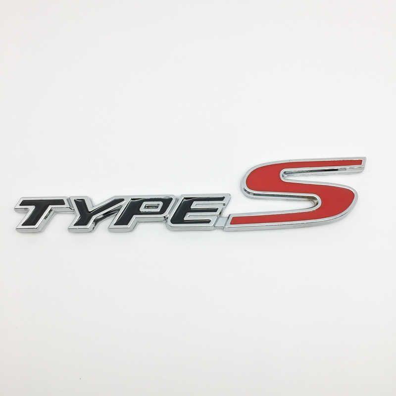 Civic Logo - ANTINIYA 3D Metal TYPE S Logo Sticker Badge Car Side Rear Emblems For Honda Acura Accord Civic Spirior Odyssey Decor Sticker