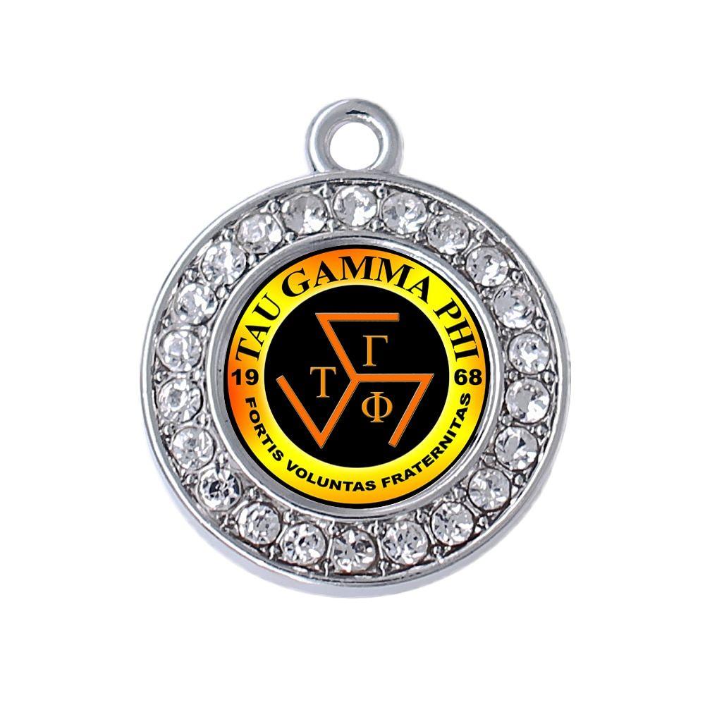 Triskelion Logo - US $14.26 28% OFF|University Greek letter organization TAU GAMMA PHI  triskelion logo sticker charm for fraternity gift souvenir jewelry  pendant-in ...