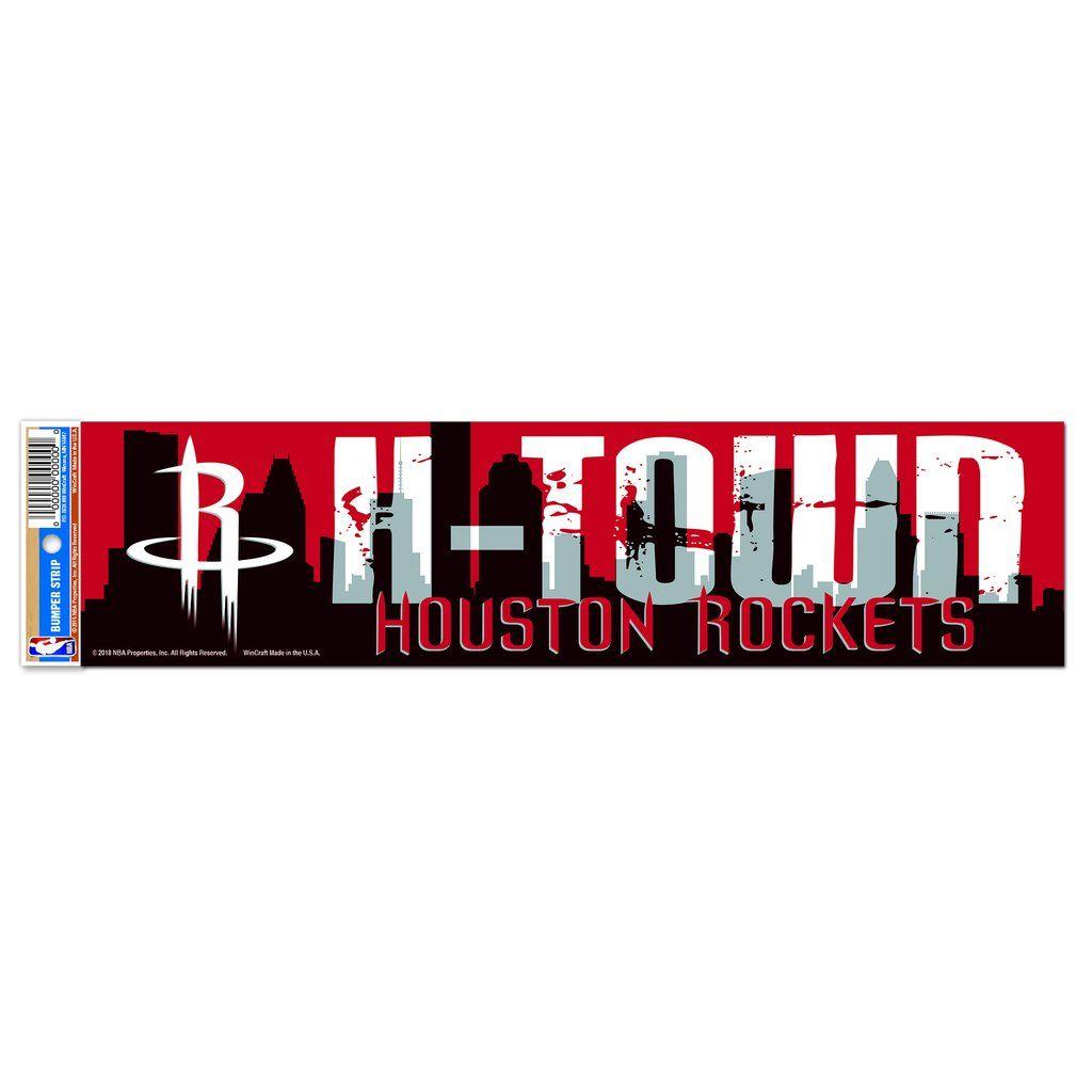 H-Town Logo - Houston Rockets Wincraft 3x12 H-Town Bumper Sticker