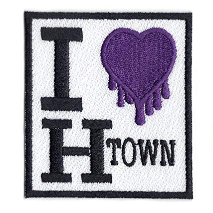 H-Town Logo - I Heart H Town Logo Embroidered Iron On Patch: Arts