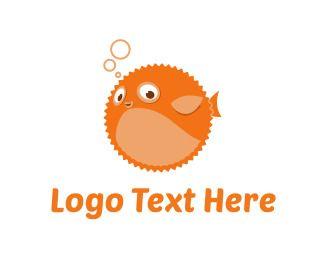 Blowfish Logo - Orange Blowfish Logo