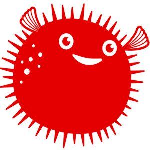 Blowfish Logo - happy blowfish logo | Logos | Graphic design inspiration, Fish logo ...