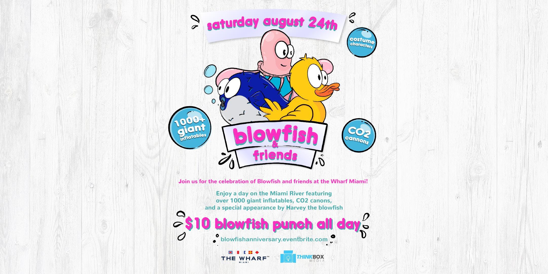 Blowfish Logo - Blowfish & Friends: Miami's Biggest Inflatable Extravaganza