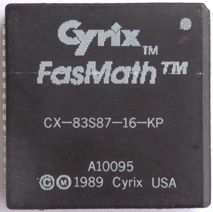 Cyrix Logo - Xhoba's cpu collection - View details on Cyrix FasMath 83S87-16 CLCC